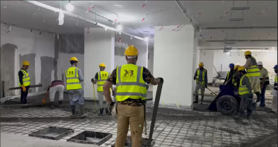 اعمال صبة اسكريد بمشروع فندق جدة روز - مشروع كيان وبناء